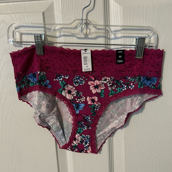 Torrid - Cotton Mid-Rise Hipster Lace Trim Panty - Picture 2 of 3